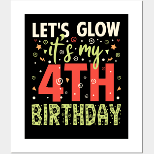 I'ts My 4th Birthday Gift Posters and Art